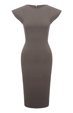 Женское платье из хлопка и вискозы RICK OWENS серого цвета по цене 61350 руб., арт. RP02A7525/GG | Фото 1 Женское платье из хлопка и вискозы RICK OWENS серого цвета, арт. RP02A7525/GG | Фото 1