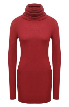 Женская шерстяная водолазка RICK OWENS красного цвета по цене 43050 руб., арт. RP02A7614/RIBM | Фото 1 Женская шерстяная водолазка RICK OWENS красного цвета, арт. RP02A7614/RIBM | Фото 1