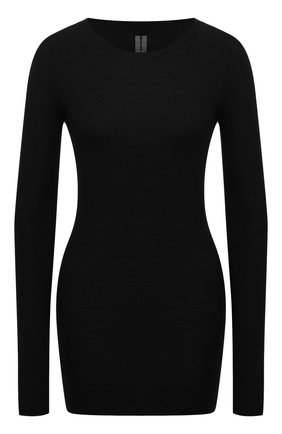 Женский шерстяной пуловер RICK OWENS черного цвета по цене 36550 руб., арт. RP02A7621/RIBM | Фото 1 Женский шерстяной пуловер RICK OWENS черного цвета, арт. RP02A7621/RIBM | Фото 1
