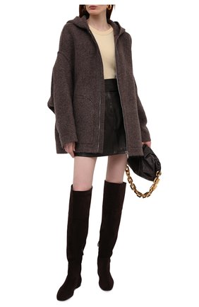Женская куртка RICK OWENS коричневого цвета по цене 175000 руб., арт. RP02A7722/WBK | Фото 2 Женская куртка RICK OWENS коричневого цвета, арт. RP02A7722/WBK | Фото 2