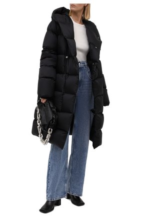 Женский пуховик RICK OWENS черного цвета по цене 154000 руб., арт. RP02A7916/NZD3 | Фото 2 Женский пуховик RICK OWENS черного цвета, арт. RP02A7916/NZD3 | Фото 2