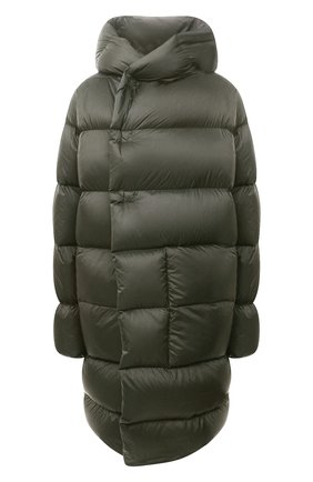 Женский пуховик RICK OWENS хаки цвета по цене 154000 руб., арт. RP02A7916/NZD3 | Фото 1 Женский пуховик RICK OWENS хаки цвета, арт. RP02A7916/NZD3 | Фото 1