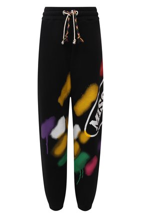 Женские хлопковые джоггеры palm angels x missoni PALM ANGELS черного цвета по цене 49300 руб., арт. PWCH006F21FLE0021001 | Фото 1 Женские хлопковые джоггеры palm angels x missoni PALM ANGELS черного цвета, арт. PWCH006F21FLE0021001 | Фото 1 (Длина (брюки, джинсы): Стандартные; Материал внешний: Хлопок; Стили: Спорт-шик; Женское Кросс-КТ: Джоггеры - брюки, Брюки-спорт; Силуэт Ж (брюки и джинсы): Джоггеры)