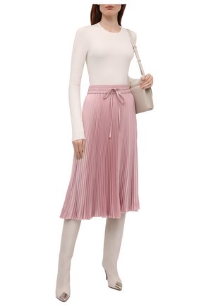 Женская плиссированная юбка REDVALENTINO светло-розового цвета по цене 54750 руб., арт. WR3RA360/5Y5 | Фото 2 Женская плиссированная юбка REDVALENTINO светло-розового цвета, арт. WR3RA360/5Y5 | Фото 2 (Материал внешний: Синтетический материал; Стили: Романтичный; Женское Кросс-КТ: Юбка-одежда, юбка-плиссе; Длина Ж (юбки, платья, шорты): Миди)