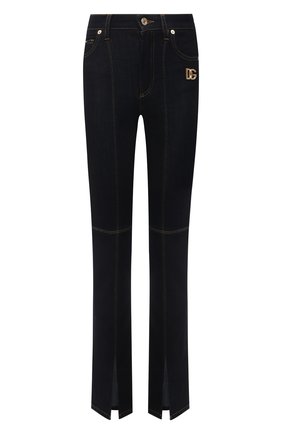 Женские джинсы DOLCE & GABBANA темно-синего цвета по цене 66200 руб., арт. FTD4CD/G901S | Фото 1 Женские джинсы DOLCE & GABBANA темно-синего цвета, арт. FTD4CD/G901S | Фото 1 (Материал внешний: Хлопок, Лиоцелл; Длина (брюки, джинсы): Стандартные; Стили: Гламурный; Кросс-КТ: Деним; Силуэт Ж (брюки и джинсы): Узкие)