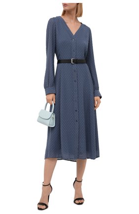 Женское платье MICHAEL MICHAEL KORS тёмно-голубого цвета по цене 24300 руб., арт. MU18Y4627M | Фото 2 Женское платье MICHAEL MICHAEL KORS тёмно-голубого цвета, арт. MU18Y4627M | Фото 2