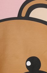 Мужского хлопковый свитшот MOSCHINO розового цвета, арт. H6F039/LDA16/4A-8A | Фото 3 (Девочки Кросс-КТ: Свитшот-одежда; Ростовка одежда: 4 года | 104 см, 5 лет | 110 см, 6 лет | 116 см, 8 лет | 128 см)