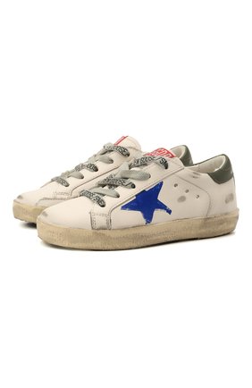 Детские кожаные кеды super star GOLDEN GOOSE DELUXE BRAND белого цвета по цене 18950 руб., арт. GJF00101.F002018 | Фото 1 Детские кожаные кеды super star GOLDEN GOOSE DELUXE BRAND белого цвета, арт. GJF00101.F002018 | Фото 1