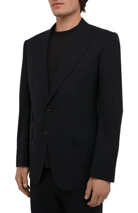 Мужской шерстяной костюм TOM FORD темно-синего цвета по цене 296000 руб., арт. Q22R13/21AL43 | Фото 2 Мужской шерстяной костюм TOM FORD темно-синего цвета, арт. Q22R13/21AL43 | Фото 2