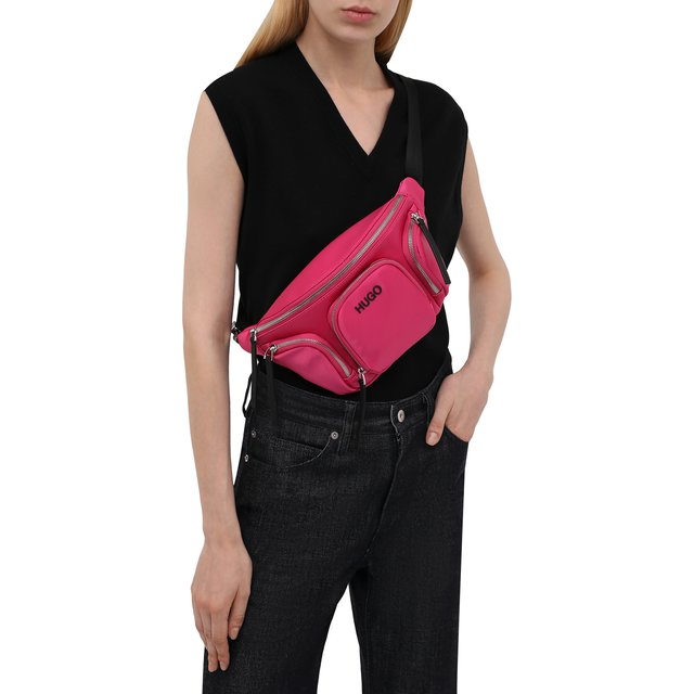 Поясная сумка HUGO 50456292, цвет розовый, размер NS - фото 5