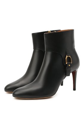 Женские кожаные ботильоны stirrup reida RALPH LAUREN черного цвета по цене 77300 руб., арт. 800850200 | Фото 1 Женские кожаные ботильоны stirrup reida RALPH LAUREN черного цвета, арт. 800850200 | Фото 1