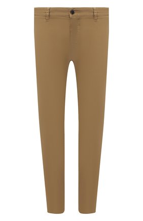 Мужские хлопковые брюки BOSS бежевого цвета, арт. 50442037 | Фото 1 (Материал внешний: Хлопок; Длина (брюки, джинсы): Стандартные; Случай: Повседневный; Силуэт М (брюки): Чиносы; Стили: Кэжуэл)