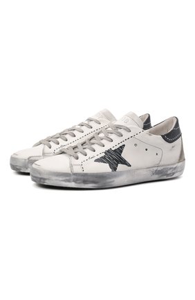 Мужские кожаные кеды superstar GOLDEN GOOSE DELUXE BRAND белого цвета по цене 35650 руб., арт. GMF00102.F002090 | Фото 1 Мужские кожаные кеды superstar GOLDEN GOOSE DELUXE BRAND белого цвета, арт. GMF00102.F002090 | Фото 1