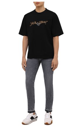 Мужская хлопковая футболка DOLCE & GABBANA черного цвета по цене 52600 руб., арт. G8NB6Z/HU7IH | Фото 2 Мужская хлопковая футболка DOLCE & GABBANA черного цвета, арт. G8NB6Z/HU7IH | Фото 2