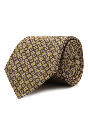 Мужской шелковый галстук CANALI желтого цвета по цене 11500 руб., арт. 18/HJ03291 | Фото 1 Мужской шелковый галстук CANALI желтого цвета, арт. 18/HJ03291 | Фото 1 (Материал: Шелк, Текстиль; Принт: С принтом)