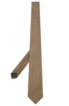Мужской шелковый галстук CANALI желтого цвета по цене 11500 руб., арт. 18/HJ03291 | Фото 2 Мужской шелковый галстук CANALI желтого цвета, арт. 18/HJ03291 | Фото 2 (Материал: Шелк, Текстиль; Принт: С принтом)