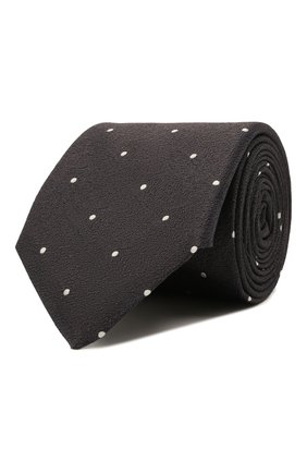 Мужской шелковый галстук CANALI коричневого цвета, арт. 18/HJ03327 | Фото 1 (Материал: Текстиль, Шелк; Принт: С принтом)