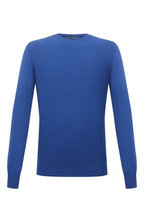 Мужской хлопковый джемпер CANALI синего цвета по цене 28750 руб., арт. C0012/MY01308 | Фото 1 Мужской хлопковый джемпер CANALI синего цвета, арт. C0012/MY01308 | Фото 1 (Материал внешний: Хлопок; Рукава: Длинные; Длина (для топов): Стандартные; Мужское Кросс-КТ: Джемперы; Вырез: Круглый; Принт: Без принта; Стили: Кэжуэл)
