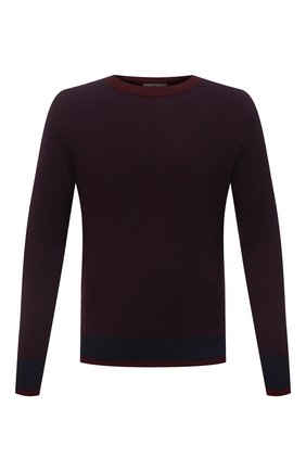 Мужской шерстяной джемпер CANALI бордового цвета по цене 34800 руб., арт. C0821/MK01263 | Фото 1 Мужской шерстяной джемпер CANALI бордового цвета, арт. C0821/MK01263 | Фото 1 (Рукава: Длинные; Материал внешний: Шерсть; Длина (для топов): Стандартные; Мужское Кросс-КТ: Джемперы; Вырез: Круглый; Принт: Без принта; Стили: Кэжуэл)