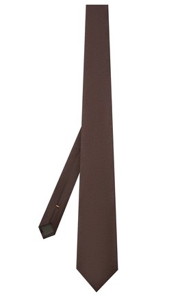 Мужской шелковый галстук CANALI коричневого цвета по цене 11500 руб., арт. 18/HJ03284 | Фото 2 Мужской шелковый галстук CANALI коричневого цвета, арт. 18/HJ03284 | Фото 2 (Материал: Шелк, Текстиль; Принт: С принтом)