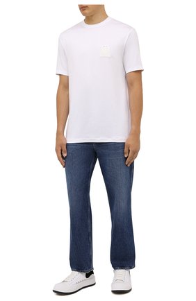 Мужская футболка из вискозы GIORGIO ARMANI белого цвета по цене 36400 руб., арт. 6KSM74/SJKLZ | Фото 2 Мужская футболка из вискозы GIORGIO ARMANI белого цвета, арт. 6KSM74/SJKLZ | Фото 2