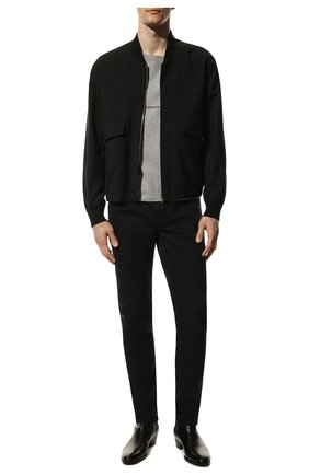 Мужские джинсы SAINT LAURENT черного цвета по цене 39950 руб., арт. 527389/Y0500 | Фото 2 Мужские джинсы SAINT LAURENT черного цвета, арт. 527389/Y0500 | Фото 2 (Длина (брюки, джинсы): Стандартные; Материал внешний: Хлопок; Кросс-КТ: Деним; Силуэт М (брюки): Узкие; Стили: Кэжуэл)