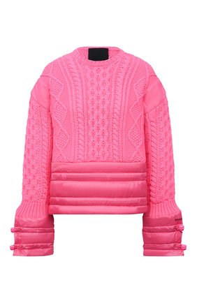 Женский свитер REDVALENTINO фуксия цвета по цене 75650 руб., арт. WR3KC09M/63A | Фото 1 Женский свитер REDVALENTINO фуксия цвета, арт. WR3KC09M/63A | Фото 1 (Материал подклада: Синтетический материал; Материал внешний: Синтетический материал, Шерсть; Женское Кросс-КТ: Свитер-одежда; Рукава: Длинные; Длина (для топов): Стандартные; Стили: Романтичный)