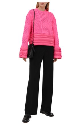 Женский свитер REDVALENTINO фуксия цвета по цене 75650 руб., арт. WR3KC09M/63A | Фото 2 Женский свитер REDVALENTINO фуксия цвета, арт. WR3KC09M/63A | Фото 2 (Материал подклада: Синтетический материал; Материал внешний: Синтетический материал, Шерсть; Женское Кросс-КТ: Свитер-одежда; Рукава: Длинные; Длина (для топов): Стандартные; Стили: Романтичный)