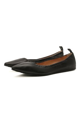 Женские кожаные балетки GIANVITO ROSSI черного цвета по цене 42500 руб., арт. G22031.05G0M.NAPNER0 | Фото 1 Женские кожаные балетки GIANVITO ROSSI черного цвета, арт. G22031.05G0M.NAPNER0 | Фото 1