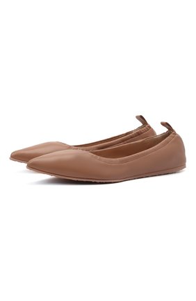 Женские кожаные балетки GIANVITO ROSSI темно-бежевого цвета по цене 42500 руб., арт. G22031.05G0M.NAPPRAL | Фото 1 Женские кожаные балетки GIANVITO ROSSI темно-бежевого цвета, арт. G22031.05G0M.NAPPRAL | Фото 1