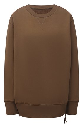 Женский хлопковый свитшот MM6 хаки цвета по цене 33500 руб., арт. S52GU0139/S25337 | Фото 1 Женский хлопковый свитшот MM6 хаки цвета, арт. S52GU0139/S25337 | Фото 1