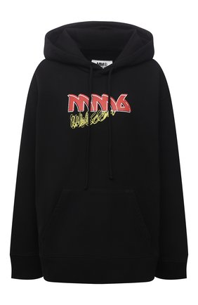Женский хлопковое худи MM6 черного цвета по цене 37300 руб., арт. S52GU0149/S25337 | Фото 1 Женский хлопковое худи MM6 черного цвета, арт. S52GU0149/S25337 | Фото 1