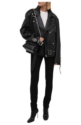 Женские джинсы SAINT LAURENT черного цвета по цене 39950 руб., арт. 614478/YS500 | Фото 2 Женские джинсы SAINT LAURENT черного цвета, арт. 614478/YS500 | Фото 2 (Длина (брюки, джинсы): Стандартные; Материал внешний: Хлопок; Кросс-КТ: Деним; Силуэт Ж (брюки и джинсы): Узкие; Стили: Кэжуэл)