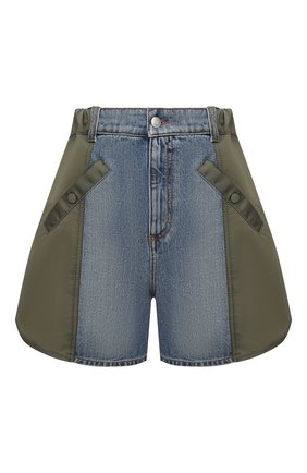 Женские комбинированные шорты ALEXANDER MCQUEEN хаки цвета по цене 65950 руб., арт. 665629/QZADF | Фото 1 Женские комбинированные шорты ALEXANDER MCQUEEN хаки цвета, арт. 665629/QZADF | Фото 1