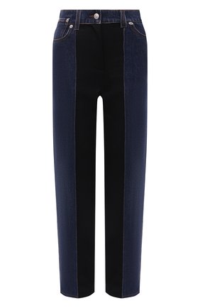 Женские джинсы ALEXANDER MCQUEEN темно-синего цвета по цене 75400 руб., арт. 663966/QMABD | Фото 1 Женские джинсы ALEXANDER MCQUEEN темно-синего цвета, арт. 663966/QMABD | Фото 1 (Материал внешний: Хлопок; Длина (брюки, джинсы): Стандартные; Кросс-КТ: Деним; Силуэт Ж (брюки и джинсы): Прямые; Стили: Гранж)