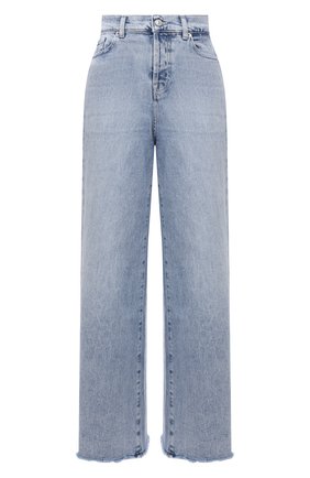 Женские джинсы 7 FOR ALL MANKIND голубого цвета по цене 18100 руб., арт. JSZ0B75TL0 | Фото 1 Женские джинсы 7 FOR ALL MANKIND голубого цвета, арт. JSZ0B75TL0 | Фото 1