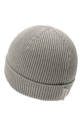 Детского хлопковая шапка MONCLER серого цвета по цене 10400 руб., арт. G2-951-9Z709-00-V9217 | Фото 2 Детского хлопковая шапка MONCLER серого цвета, арт. G2-951-9Z709-00-V9217 | Фото 2