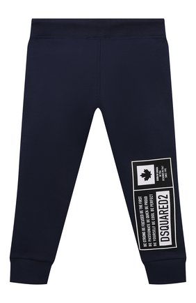 Детские хлопковые джоггеры DSQUARED2 синего цвета по цене 18850 руб., арт. DQ0546-D001H | Фото 2 Детские хлопковые джоггеры DSQUARED2 синего цвета, арт. DQ0546-D001H | Фото 2 (Материал внешний: Хлопок; Мальчики Кросс-КТ: Брюки-одежда, Джоггеры-одежда; Региональные ограничения белый список (Axapta Mercury): RU; Ростовка одежда: 10 - 11 лет | 140 - 146см, 12 лет | 152 см, 13 - 15 лет | 158 см, 16 лет | 164 см, 4 года | 104 см, 6 лет | 116 см, 8 лет | 128 см)