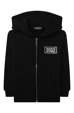Детский хлопковая толстовка DSQUARED2 черного цвета по цене 15550 руб., арт. DQ0540-D001H | Фото 1 Детский хлопковая толстовка DSQUARED2 черного цвета, арт. DQ0540-D001H | Фото 1