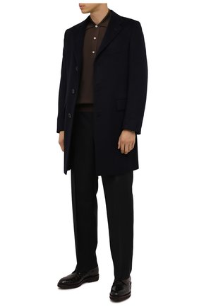 Мужской пальто из шерсти ламы KITON темно-синего цвета по цене 1685000 руб., арт. US106K02403/LGUA | Фото 2 Мужской пальто из шерсти ламы KITON темно-синего цвета, арт. US106K02403/LGUA | Фото 2 (Материал внешний: Шерсть; Материал подклада: Купро; Мужское Кросс-КТ: пальто-верхняя одежда; Длина (верхняя одежда): До середины бедра; Стили: Классический; Рукава: Длинные)