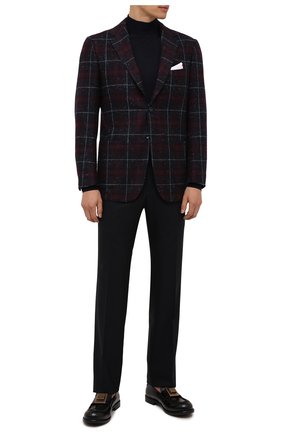 Мужской кашемировый пиджак KITON бордового цвета по цене 895000 руб., арт. UG81K0117A | Фото 2 Мужской кашемировый пиджак KITON бордового цвета, арт. UG81K0117A | Фото 2 (Материал внешний: Шерсть, Кашемир; Рукава: Длинные; Длина (для топов): Стандартные; Материал подклада: Купро; Случай: Коктейльный; Пиджаки М: Приталенный; 1-2-бортные: Однобортные; Стили: Классический; Региональные ограничения белый список (Axapta Mercury): RU)