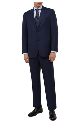 Мужской шерстяной костюм BRIONI темно-синего цвета по цене 499500 руб., арт. RAH04I/01A87/PARLAMENT0 | Фото 1 Мужской шерстяной костюм BRIONI темно-синего цвета, арт. RAH04I/01A87/PARLAMENT0 | Фото 1