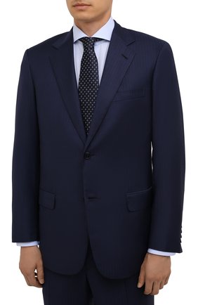 Мужской шерстяной костюм BRIONI темно-синего цвета по цене 499500 руб., арт. RAH04I/01A87/PARLAMENT0 | Фото 2 Мужской шерстяной костюм BRIONI темно-синего цвета, арт. RAH04I/01A87/PARLAMENT0 | Фото 2