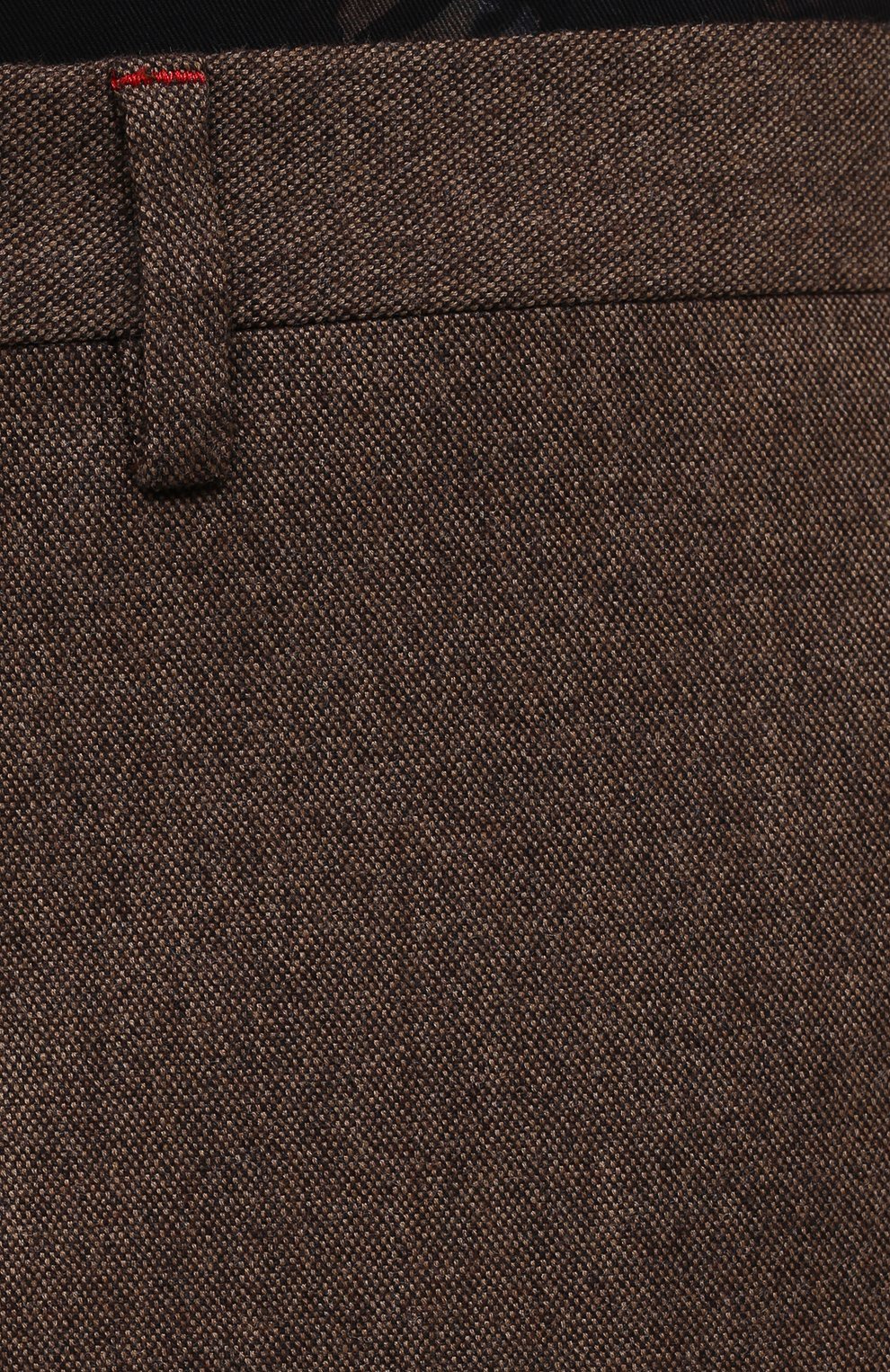 Мужские брюки из шерсти и кашемира KITON коричневого цвета, арт. UFPP79K0121A | Фото 5 (Материал внешний: Шерсть; Длина (брюки, джинсы): Стандартные; Случай: Повседневный; Региональные ограничения белый список (Axapta Mercury): RU; Материал подклада: Купро; Стили: Кэжуэл)