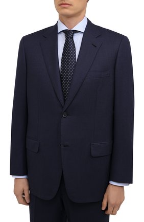 Мужской шерстяной костюм BRIONI темно-синего цвета по цене 549500 руб., арт. RAH05P/P8A4L/PARLAMENT0 | Фото 2 Мужской шерстяной костюм BRIONI темно-синего цвета, арт. RAH05P/P8A4L/PARLAMENT0 | Фото 2