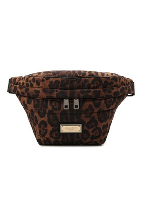 Мужская текстильная поясная сумка sicily DOLCE & GABBANA леопардового цвета по цене 65200 руб., арт. BM2009/A0824 | Фото 1 Мужская текстильная поясная сумка sicily DOLCE & GABBANA леопардового цвета, арт. BM2009/A0824 | Фото 1 (Материал: Текстиль; Размер: large)