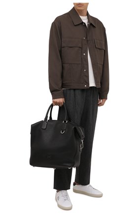 Мужская кожаная сумка-тоут palermo DOLCE & GABBANA черного цвета по цене 169500 руб., арт. BM1995/AZ319 | Фото 2 Мужская кожаная сумка-тоут palermo DOLCE & GABBANA черного цвета, арт. BM1995/AZ319 | Фото 2 (Материал: Натуральная кожа; Ремень/цепочка: На ремешке)
