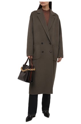 Женское кашемировое пальто KITON зеленого цвета по цене 361500 руб., арт. D52618DK0572A | Фото 2 Женское кашемировое пальто KITON зеленого цвета, арт. D52618DK0572A | Фото 2 (Рукава: Длинные; Материал внешний: Шерсть, Кашемир; Длина (верхняя одежда): Длинные; 1-2-бортные: Двубортные; Стили: Кэжуэл)