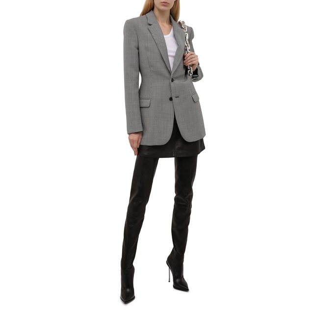 фото Кожаные ботфорты casadei