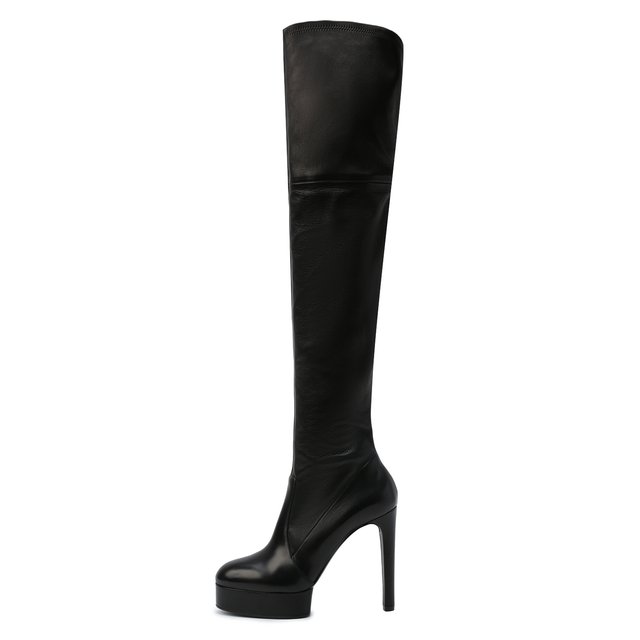 фото Кожаные ботфорты casadei